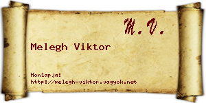 Melegh Viktor névjegykártya